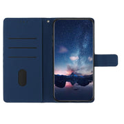 For iPhone 16e Diamond Embossed Skin Feel Leather Phone Case(Dark Blue)