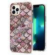 For iPhone 16 Pro Max Electroplating Pattern IMD TPU Shockproof Case(Pink Scales) - iPhone 16 Pro Max Cases by PMC TechLife | Online Shopping South Africa | PMC TechLife | Buy Now Pay Later Mobicred