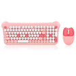 QW05 Mixed Color Portable 2.4G Wireless Keyboard Mouse Set(Pink) - Wireless Keyboard by PMC TechLife | Online Shopping South Africa | PMC TechLife | Buy Now Pay Later Mobicred