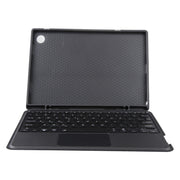 TA08B-AS Pivot Backlight Lower Pen Slot Bluetooth Keyboard Leather Case For Samsung Galaxy Tab A8 10.5/X205/X200(Black)