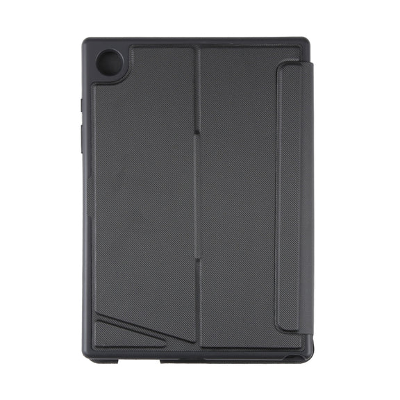 TA08B-AS Pivot Backlight Lower Pen Slot Bluetooth Keyboard Leather Case For Samsung Galaxy Tab A8 10.5/X205/X200(Black)