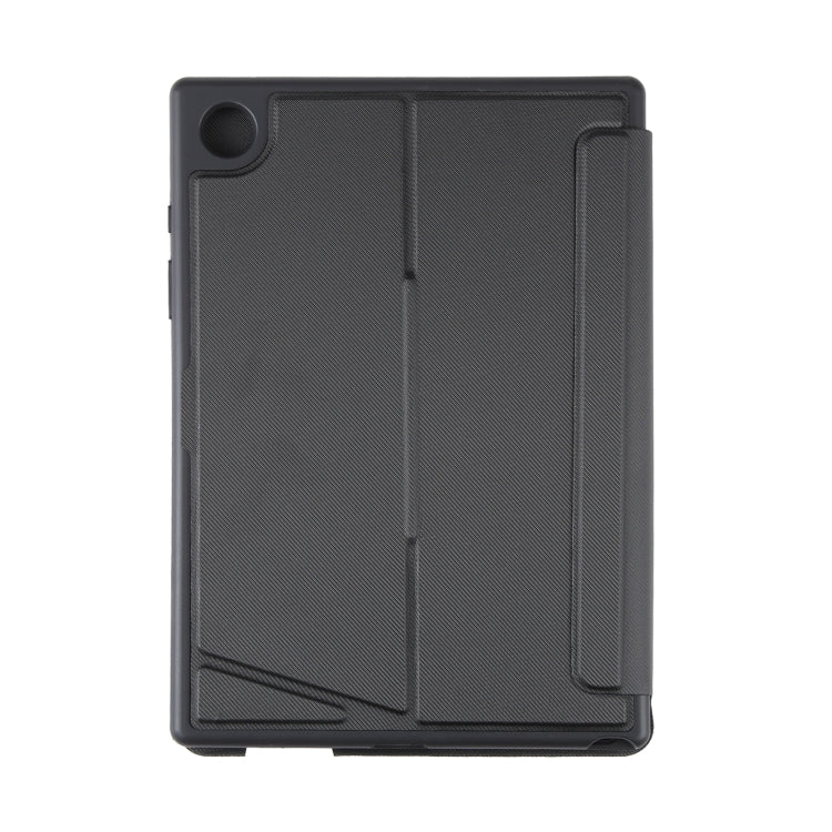 TA08B-AS Pivot Backlight Lower Pen Slot Bluetooth Keyboard Leather Case For Samsung Galaxy Tab A8 10.5/X205/X200(Black)