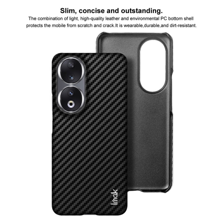 For Honor 90 5G imak Ruiyi Series PU + PC Phone Case(Carbon Fiber Texture)