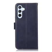 For Samsung Galaxy S24+ Crazy Horse Top Layer Cowhide Leather Phone Case(Blue)