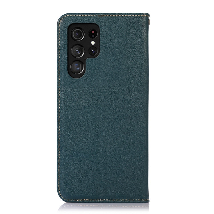 For Samsung Galaxy S24 Ultra KHAZNEH Nappa Top Layer Cowhide Leather Phone Case(Green)