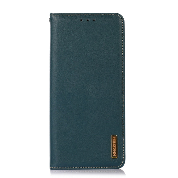 For Samsung Galaxy S24+ KHAZNEH Nappa Top Layer Cowhide Leather Phone Case(Green)