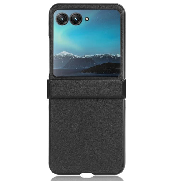 For Motorola Moto Razr 40 Ultra Sandskin Texture Phone Case(Black)