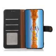 For OnePlus Nord 3 KHAZNEH Custer Genuine Leather RFID Phone Case(Black)