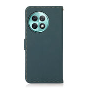 For OnePlus Ace 2 Pro KHAZNEH Custer Genuine Leather RFID Phone Case(Green)