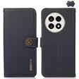 For OnePlus Ace 5 Pro / Ace 5 / 13R KHAZNEH Custer Genuine Leather RFID Phone Case(Blue) - Ace 5 Cases by PMC TechLife | Online Shopping South Africa | PMC TechLife | Buy Now Pay Later Mobicred