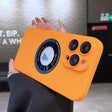 For iPhone 14 Pro Max Electroplating Oil Injection Magsafe Magnetic PC Phone Case(Orange) - iPhone 14 Pro Max Cases by PMC TechLife | Online Shopping South Africa | PMC TechLife | Buy Now Pay Later Mobicred