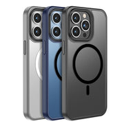 For iPhone 15 Magsafe Magnetic Frosted Skin Feel Phone Case(Grey)