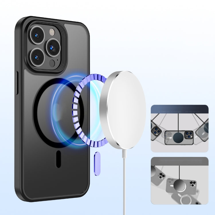For iPhone 15 Magsafe Magnetic Frosted Skin Feel Phone Case(Grey)