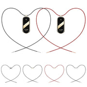 For Xiaomi Smart Band 10 / 9 / 8 Mijobs Stainless Steel Buckle Wax Rope Necklace(Black+Light Gold)