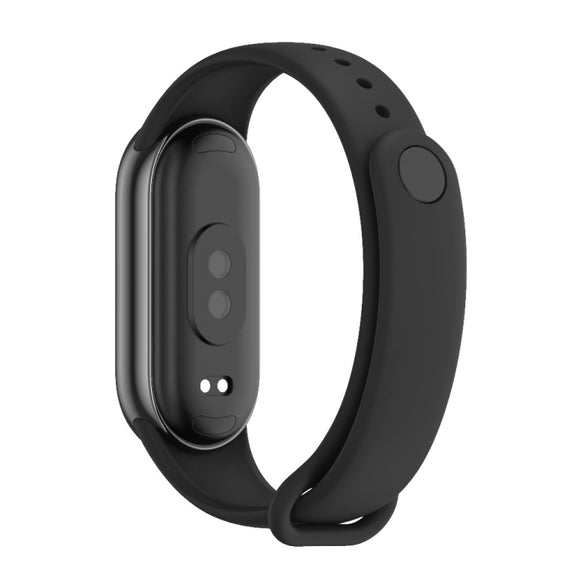 For Xiaomi Mi Band 8 / 9 Mijobs Solid Color Silicone Watch Band(Black)