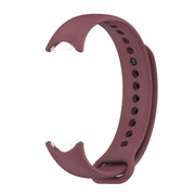 For Xiaomi Smart Band 10 / 9 / 8 Mijobs Solid Color Silicone Watch Band(Wine Red)
