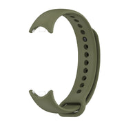 For Xiaomi Smart Band 10 / 9 / 8 Mijobs Solid Color Silicone Watch Band(Army Green)