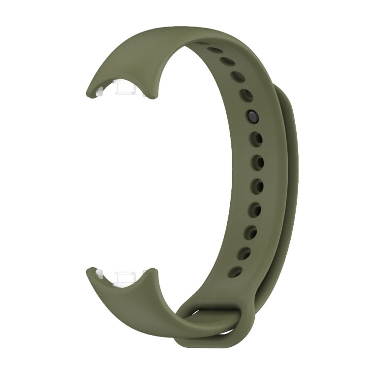 For Xiaomi Smart Band 10 / 9 / 8 Mijobs Solid Color Silicone Watch Band(Army Green)