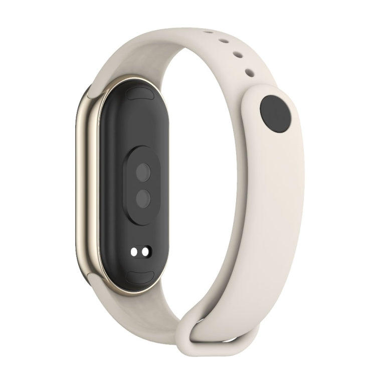 For Xiaomi Smart Band 10 / 9 / 8 Mijobs Solid Color Silicone Watch Band(Grey)