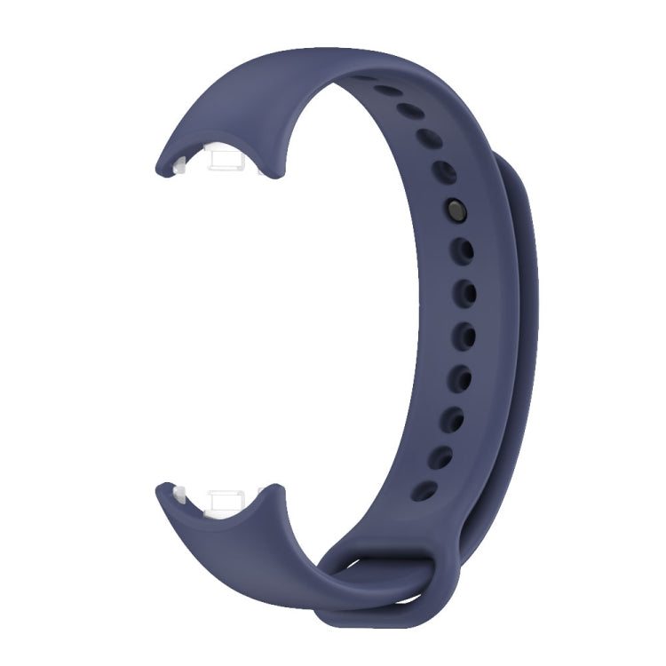 For Xiaomi Smart Band 10 / 9 / 8 Mijobs Solid Color Silicone Watch Band(Midnight Blue)