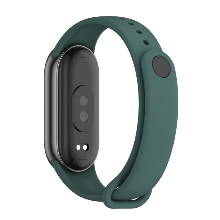 For Xiaomi Mi Band 8 / 9 Mijobs Solid Color Silicone Watch Band(Crow Blue)