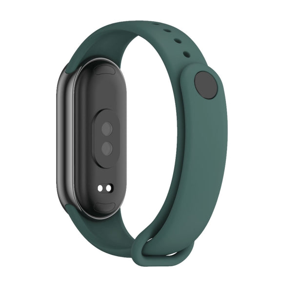 For Xiaomi Mi Band 8 / 9 Mijobs Solid Color Silicone Watch Band(Crow Blue)