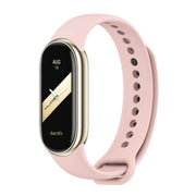 For Xiaomi Smart Band 10 / 9 / 8 Mijobs Solid Color Silicone Watch Band(Pink)