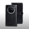 For vivo X100 Pro idewei Crocodile Texture Leather Phone Case(Black) - vivo Cases by idewei | Online Shopping South Africa | PMC TechLife | Buy Now Pay Later Mobicred