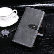 For Xiaomi Redmi Note 13 4G Global idewei Crocodile Texture Leather Phone Case(Grey)