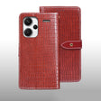 For Xiaomi Redmi Note 13 Pro+ 5G idewei Crocodile Texture Leather Phone Case(Red) - Note 13 Pro+ Cases by idewei | Online Shopping South Africa | PMC TechLife | Buy Now Pay Later Mobicred