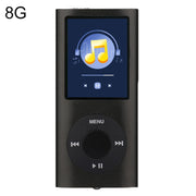 1.8 inch TFT Screen Metal MP4 Player With 8G TF Card+Earphone+Cable(Black)