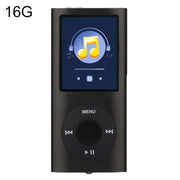 1.8 inch TFT Screen Metal MP4 Player With 16G TF Card+Earphone+Cable(Black)