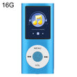 1.8 inch TFT Screen Metal MP4 Player With 16G TF Card+Earphone+Cable(Blue) - MP4 Player by PMC TechLife | Online Shopping South Africa | PMC TechLife | Buy Now Pay Later Mobicred