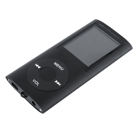 1.8 inch TFT Screen Metal MP4 Player With Earphone+Cable(Black)