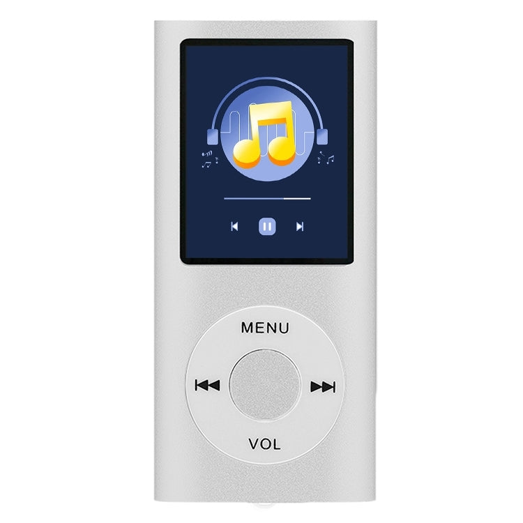 1.8 inch TFT Screen Metal MP4 Player With Earphone+Cable(Silver)