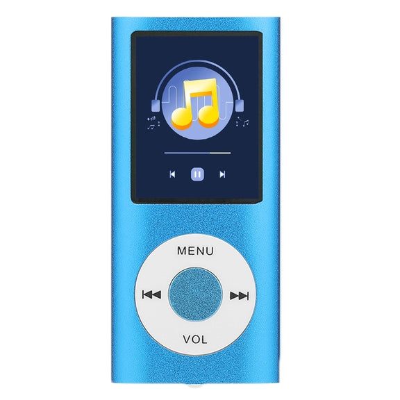 1.8 inch TFT Screen Metal MP4 Player With Earphone+Cable(Blue)