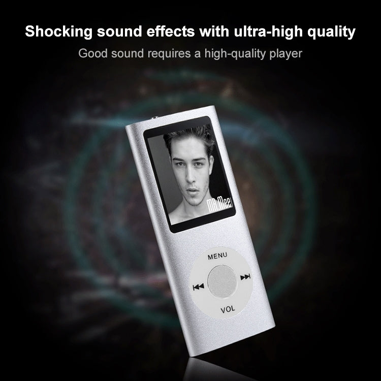 1.8 inch TFT Screen Metal MP4 Player With Earphone+Cable(Blue)