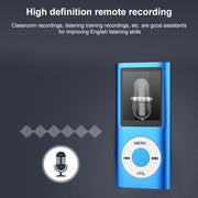 1.8 inch TFT Screen Metal MP4 Player With 16G TF Card+Earphone+Cable(Blue)