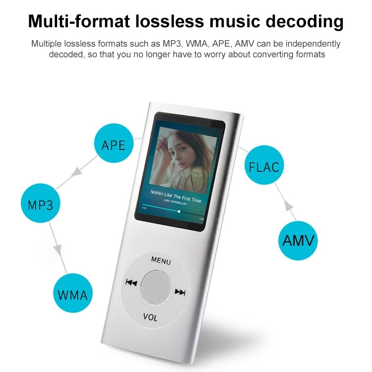 1.8 inch TFT Screen Metal MP4 Player With Earphone+Cable(Green)