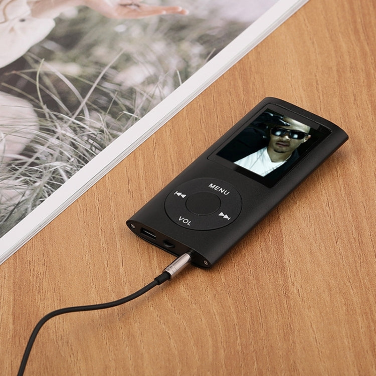 1.8 inch TFT Screen Metal MP4 Player With Earphone+Cable(Silver)