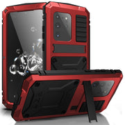 For Samsung Galaxy S20 Plus R-JUST Water-resistant Shockproof Dustproof Metal + Silicone Protective Case(Red)