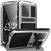 For Samsung Galaxy S20 Plus R-JUST Water-resistant Shockproof Dustproof Metal + Silicone Protective Case(Silver)