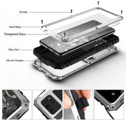 For Samsung Galaxy S20 Plus R-JUST Water-resistant Shockproof Dustproof Metal + Silicone Protective Case(Silver)