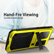 For Samsung Galaxy S20 Ultra R-JUST Water-resistant Shockproof Dustproof Metal + Silicone Protective Case(Yellow)