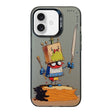 For iPhone 16 Animal Pattern Oil Painting Series PC + TPU Phone Case(Clown) - iPhone 16 Cases by PMC TechLife | Online Shopping South Africa | PMC TechLife | Buy Now Pay Later Mobicred