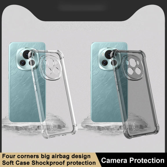 For Honor Magic6 5G imak Shockproof Airbag TPU Phone Case(Transparent Black)
