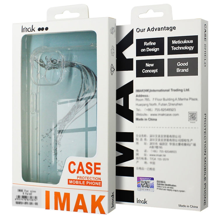 For Honor Magic6 5G imak Shockproof Airbag TPU Phone Case(Transparent Black)