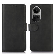 For OPPO Reno10 / Reno10 Pro Global Cow Texture Flip Leather Phone Case(Black)