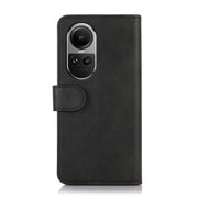 For OPPO Reno10 / Reno10 Pro Global Cow Texture Flip Leather Phone Case(Black)