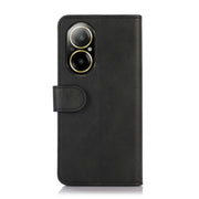 For Realme C67 4G Cow Texture Flip Leather Phone Case(Black)